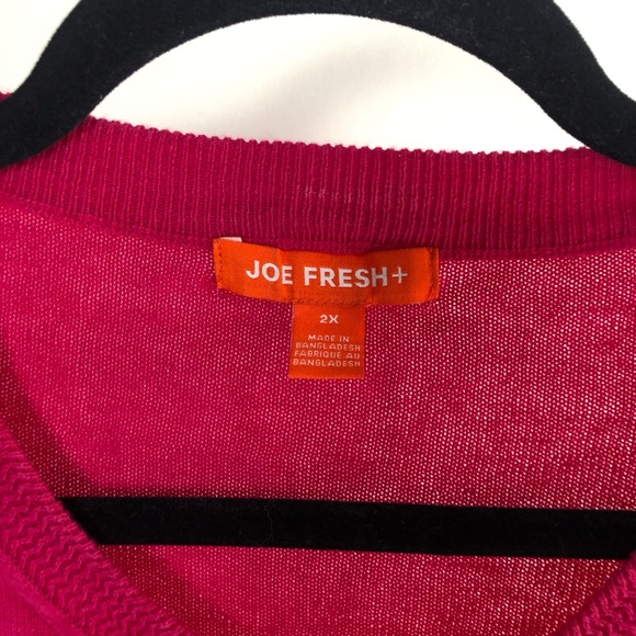 Joe Fresh Cardigan sz 2X Womens Pink Buttons - Picture 3 of 5